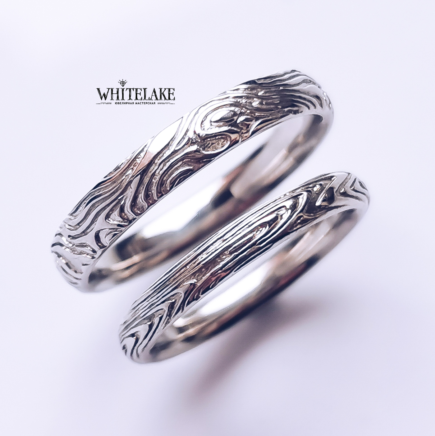 Обручальные кольца Мокуме Гане - купить в ювелирной мастерской Whitelake